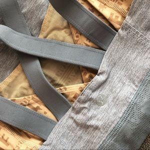 lululemon athletica Tops - Lululemon Grey Cross strap workout tank, size 2 lululemon athletica Tops - Lululemon Grey Cross strap workout tank, size 2